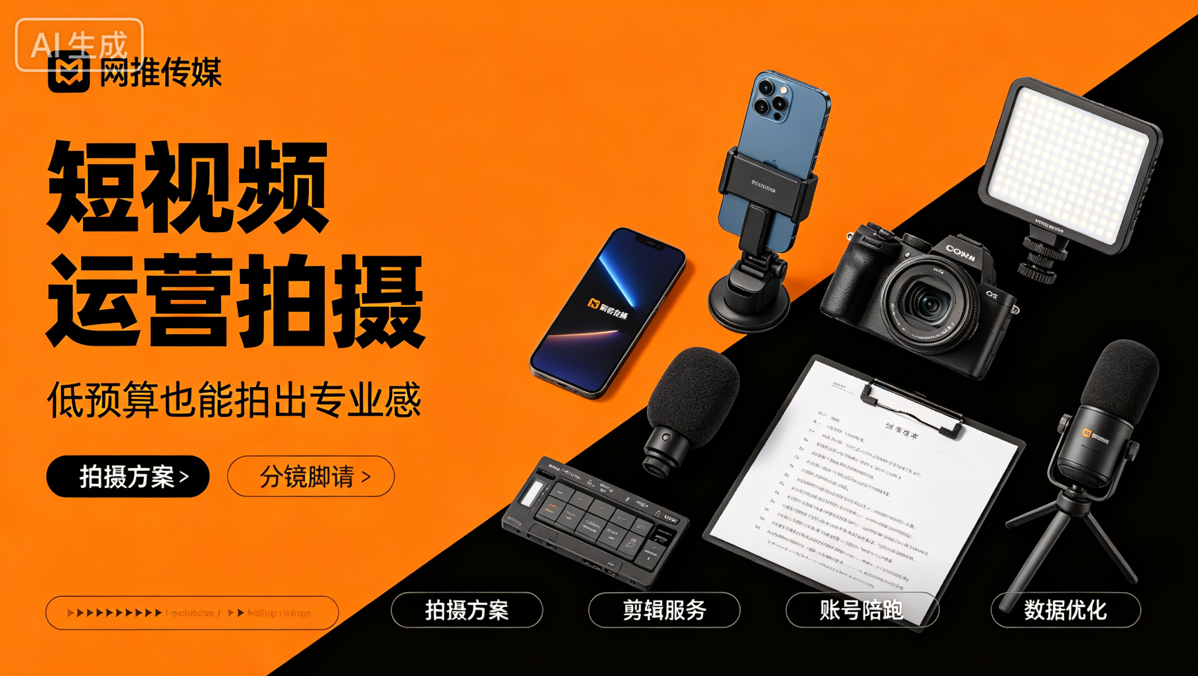 短视频运营宣传图